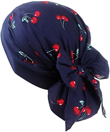 Chapéu turbante para mulheres estampas florais Africana étnica Africana envolve chapéus leves de chapéus de gaiolas de gaiolas do Sleoghy Slechy Sleeping Caps