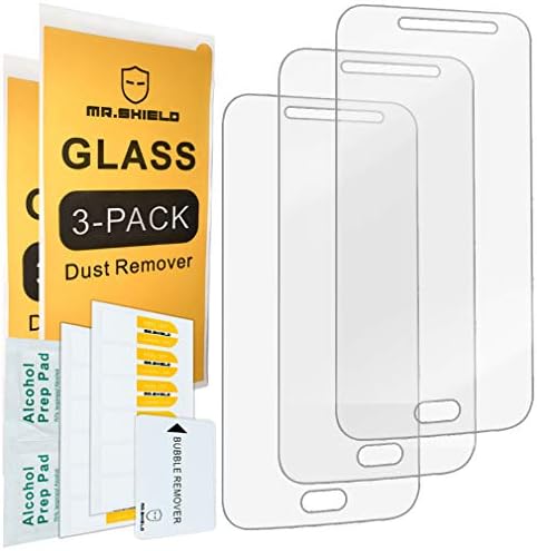 Mr.Shield [3-Pack] projetado para Samsung Galaxy J2 Pro 2018 [Protetor de tela de vidro temperado] [Japan