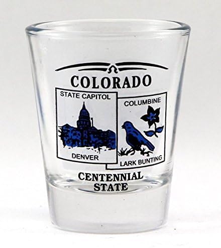 Cenário do Estado do Colorado Glass New Shot Blue