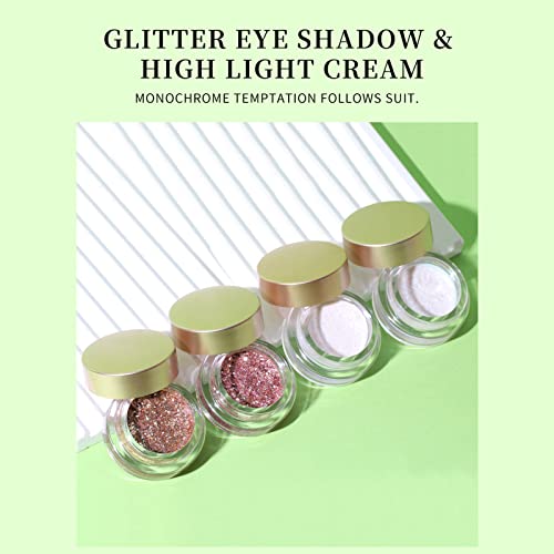 Xiahium Cream Eyeshadow Glitter Pearl Mud Eye Shadot Highlighters