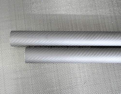 Tubo de fibra de carbono 38 mm od x 36 mm ID x 500 mm de comprimento Tubulação de fibra de carbono 3k