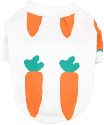 Camiseta de cachorro ranphy para meninas pequenas meninas de cenoura de cenoura cachorrinho de cenoura cachorrinho de vestuário