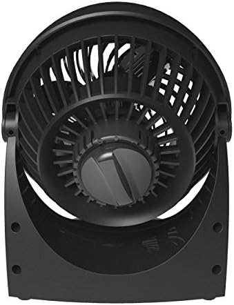 VORNADO 52 Ventilador de circulador de ar da sala inteira com 3 velocidades, preto e 133 ventilador compacto