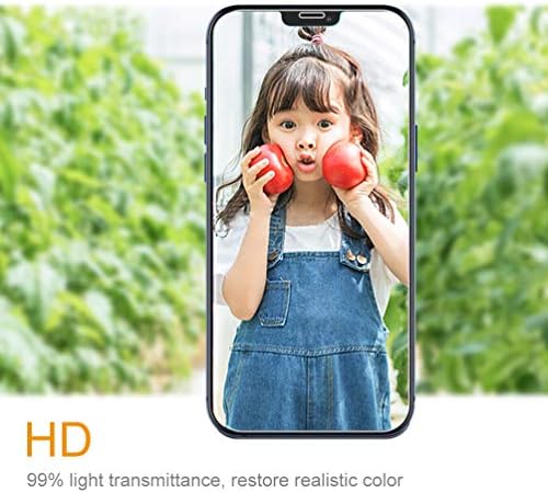 Yusyaie [2 pacote] Protetor de tela de vidro temperado compatível com o iPhone 12 Pro Max 6.7 com 9H HD Filme