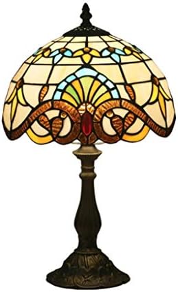 XMMDD STAPET de estilo europeu Lâmpada de mesa, lâmpada de cabeceira do quarto, lâmpada de mesa de iluminação