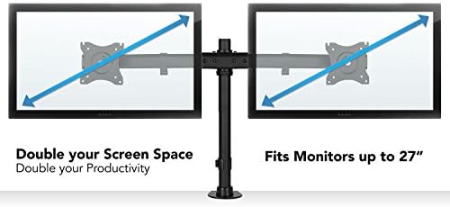 MONTAGEM! Montagem do monitor duplo | Braço de suporte de mesa de monitor duplo | Caixa 2 telas