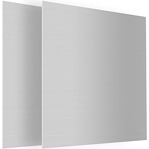CEE 2PACK 6061 T651 Folha de alumínio Metal 12 x 12 x 116 polegadas Placa plana plana de alumínio coberta com