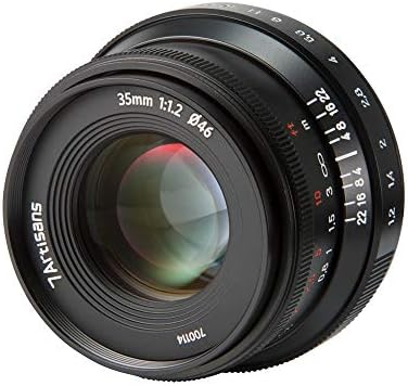 7artisans 35mm F1.2 Versão 2 APS-C Lente de foco manual compatível com Nikon Z Mount Compact Mirrorless Cameras