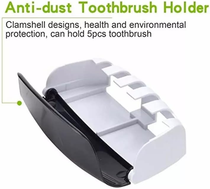 Suporte da escova e distribuidor de creme dental conjunto de parede montado para banheiro