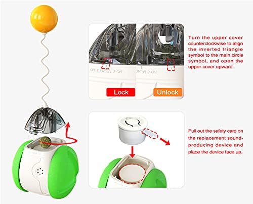 Otomi Ganlan Brinquedos de gatos interativos para gatos internos Toys automáticos Toys de gatinho auto -rotativo