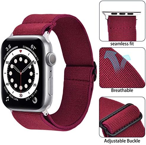 Bandas elásticas do Visoom Compatível com Apple Watch 38mm/40mm/42mm/44mm-Apple Watch Strap