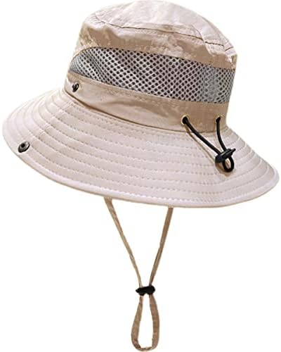 Chapéus de sol em malha de meninos Hllman - UPF respirável 50+ largo Chapé