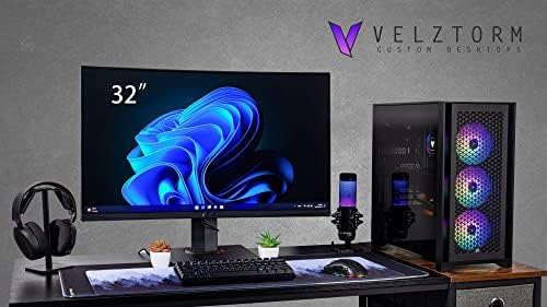 VelzTorm Armix CTO GAMING Desktop PC, 240mm AIO, RGB Fans, 1000W PSU, WiFi 6, BT 5.3, Win10Pro)
