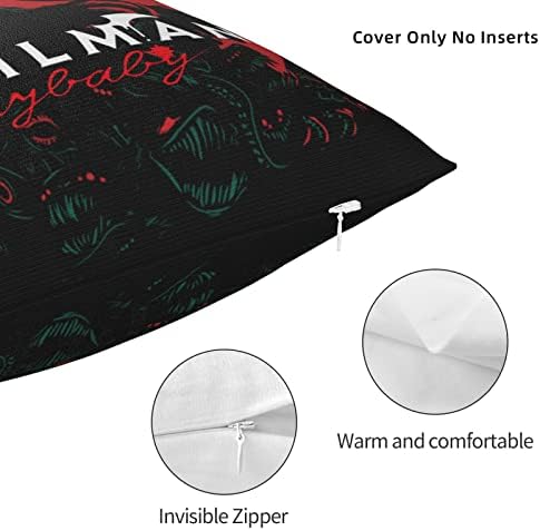 Vvedik Devilman Crybaby Throw Pillow Capa escondida capa de almofada quadrada de Zipper Ultra Soft Decoration