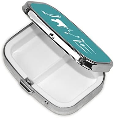 Amor por equipamentos dentários Mini Mini Caixa de comprimidos METAL METAL MEDICE Organizador Viagem