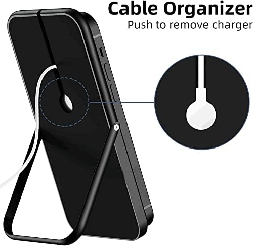 Magnetic Wireless Charger Stand dobrável Mag -seguro -segura suporte - estação de carregador magnética