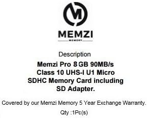MEMZI PRO 8GB CLASS 10 90MB/S MICRO SDHC CARTÃO DE MEMÓRIA COM ADAPTADOR SD E MICRO USB LEITOR PARA MOTOROLA