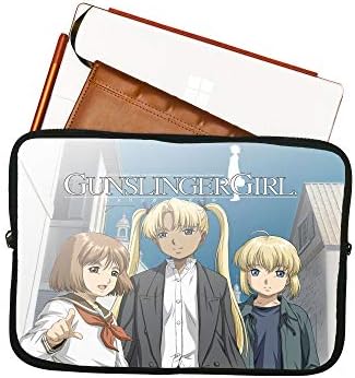 Girlinger Girl Anime Laptop Saco de Laptop Saco de Notebook 15 polegadas comprimido e notebook Case/mousepad