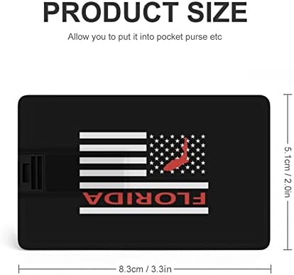 Florida State America Flag sinalizador USB Memory Stick Business Flash-Drives Cartão de crédito Cartão