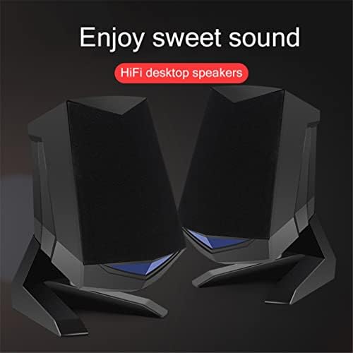 SDFGH 1 par alto alto -falantes de computador usb Aux Bass Reforço PC Speaker para laptop Desktop 6W 64mm Horn Audio Loudspeaker