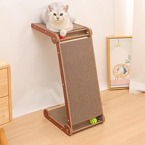 Colcolo L em forma de gato arranhando a placa de papelão protetor de mobília de arranhões Cat Scratcher