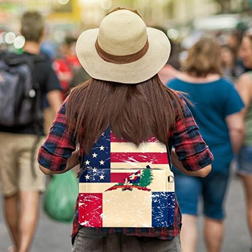 Mochila de viagem VBFOFBV, mochila de laptop para homens, mochila de moda, padrão de bandeira retro