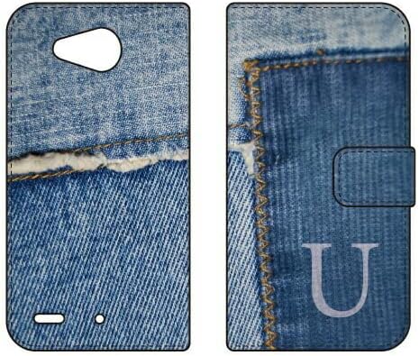 Coverfull flip smartphone capa foto jeans inicial u design por obra de arte/para qua telefone px lgv33/au