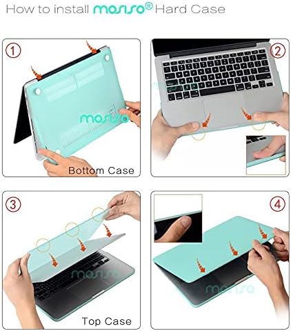 Caso de Mosis Somente compatível com MacBook Pro retina 13 polegadas, casca dura de plástico e capa