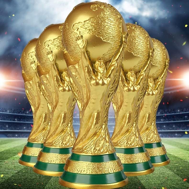 Réplica do troféu da Copa do Mundo de Futebol Guoxiaodiano 10,6 polegadas 2022 Réplica da Copa do Mundo Réplica Resina Colecionáveis ​​Troféu de Esportes Troféu Decoração de Desktop do Bedroom Gold Gold