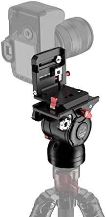 Kit de cabeça da câmera IFOTAGE, placa de liberação rápida para cabeça de fluido K5, tripé.monopod, design horizontal e vertical
