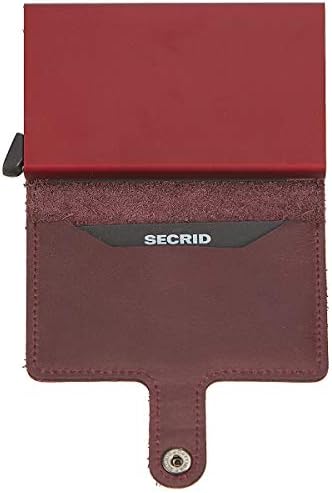 Secrid Men Mini carteira genuína Caso de cartão RFID RFID para max 12 cartões