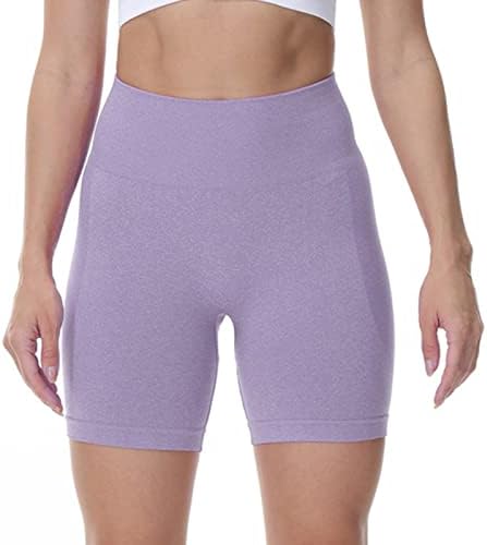 Shorts de moto de yoga de cintura alta para mulheres de controle de barriga mole shorts femininos para