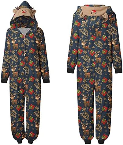 Macacão de jacarias de jacares de jumes de Natal, pijamas familiares combinando pijamas de Natal para a