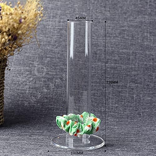 Uuyyyeo acrílico clear scrunchie stand stand stand bacelelet pêlos de cabelo organizador para mulheres