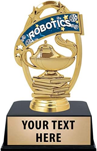 Crown Awards Robotics Trophies com gravura personalizada, Troféu de Ciência Robótica de 6