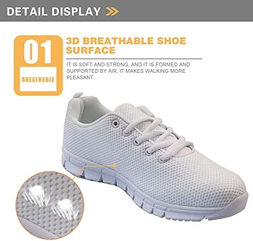 Tênis de almofada afpanqz para mulheres homens respiráveis ​​lace up shoes tênis de tênis de malha