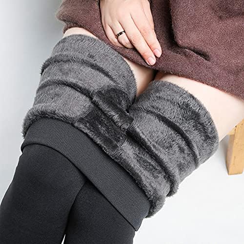 Leggings de lã Leggings femininos inverno quente perneiras térmicas de alta cintura alta calças elásticas