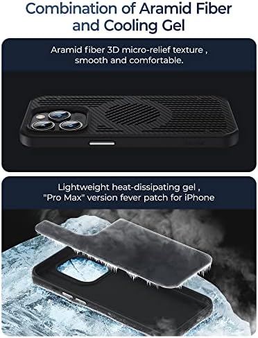 Caso Benks para o iPhone 14 Pro compatível com magsafe, dissipação de calor atualizada Caixa de resfriamento