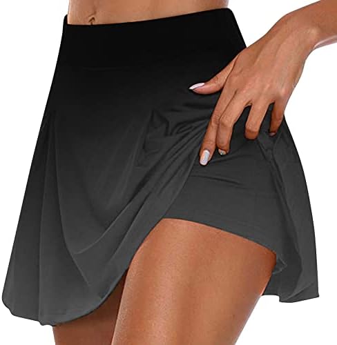 Skorts atléticos de controle de barriga de cintura alta com shorts breches de shorts de ginástica
