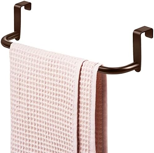 2 peças Metal Towel Bar Armário de cozinha Rack de toalha de toalha forte Cack de barra de aço para pendurar