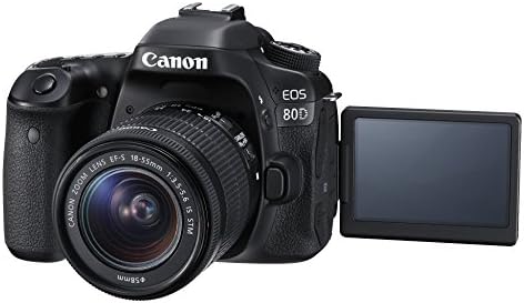Corpo de câmera SLR digital Canon [EOS 80D] com EF-S 18-55mm f/3,5-5.6 Estabilização de imagem STM LEN