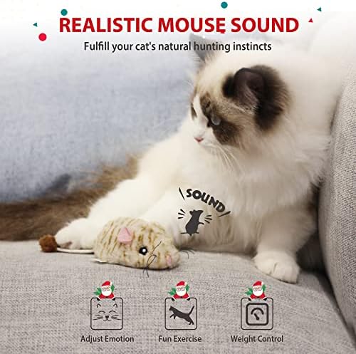 Gigwi Interactive Cat Mouse Toy, MEUS automáticos Toy Cat Toy Motivo de gatinho eletrônico Toy, brinquedos