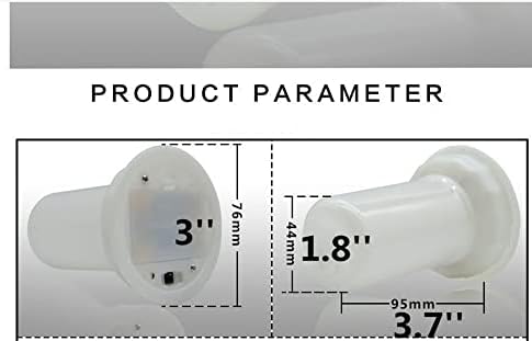 Bulbo de chama LED de 6-pacote 5W, Lâmpada recarregável de chama Bateria de lâmpada de bateria