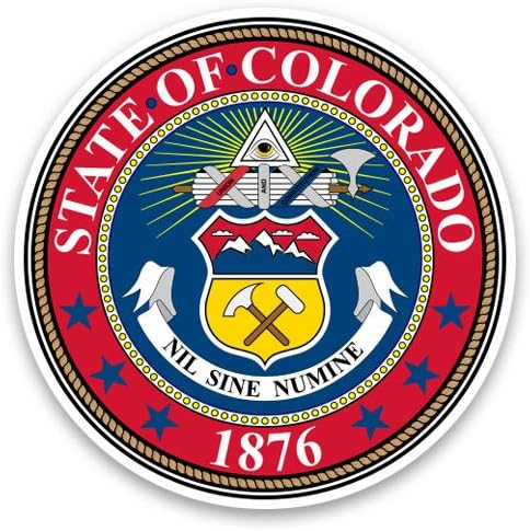 GT Graphics Express State of Colorado Seal - adesivo de vinil Decalque à prova d'água