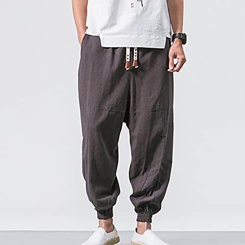 Dudubaby Boys calças de neve calças largas calças de cordão de cordão de algodão largura de ioga