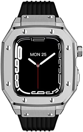 Texum para Apple Watch Band Series 44mm Men Lhoy Watch Case Strap 45mm 42mm Modificação de Modificação