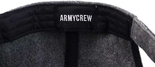 Armycrew XXL Oversize 5 Painel Melton Wool Blend Bonic Baseball Cap