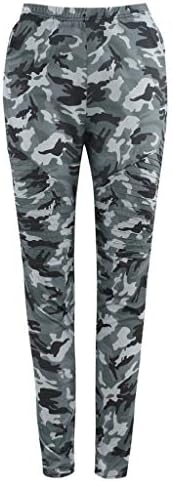 IYYVV Women Camouflage Print Pants Women Sports Casual Casual