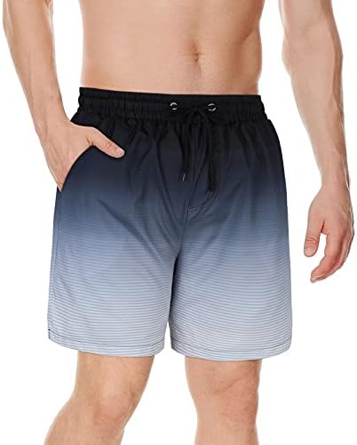 American Trends Mens Swim Turncos de compressão forrada shorts de natação para roupas de banho ao ar livre