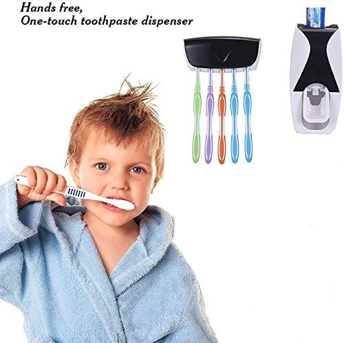 Dispensador de pasta de dentes automática montada na parede e dentes dispensador de dentes de dentes dispensar